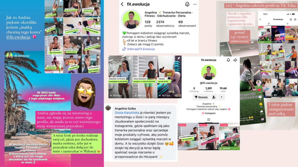 gosia karpińska biznes online instagram mentoring jak sprzedawać marka osobista