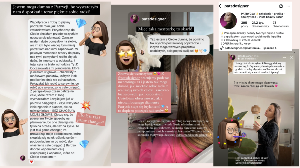 gosia karpińska biznes online instagram mentoring jak sprzedawać marka osobista