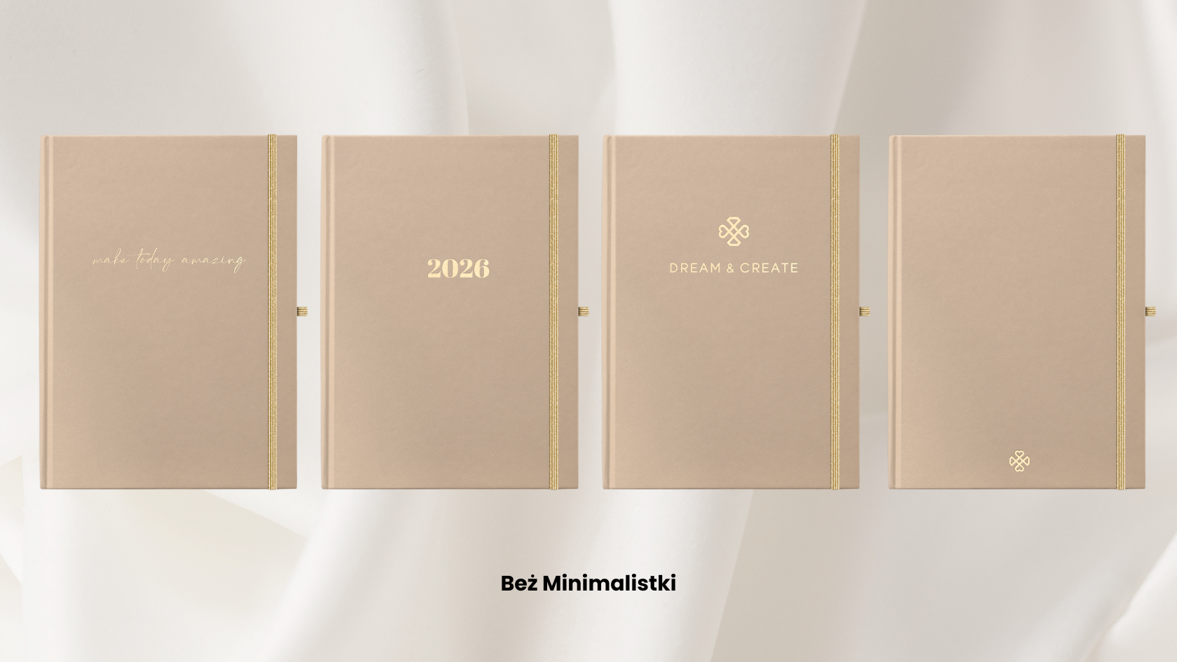 planer kalendarz 2025 dzienny beż minimalistki