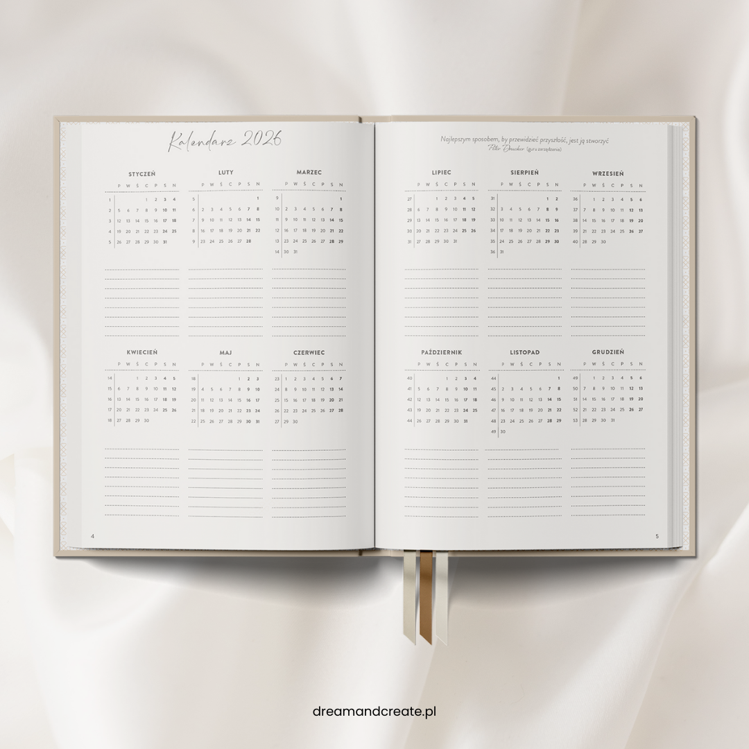 Planer kalendarz 2026 tygodniowy - Czerwień Niezależnej - obrazek 10