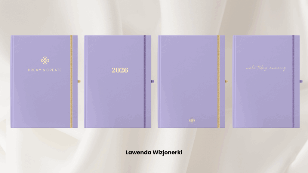 DREAM & CREATE planer 2026 dzienny tygodniowy lawenda fioletowy