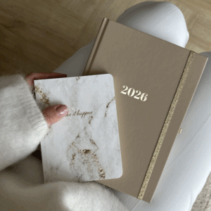 planer kalendarz 2026 beż minimalistki data